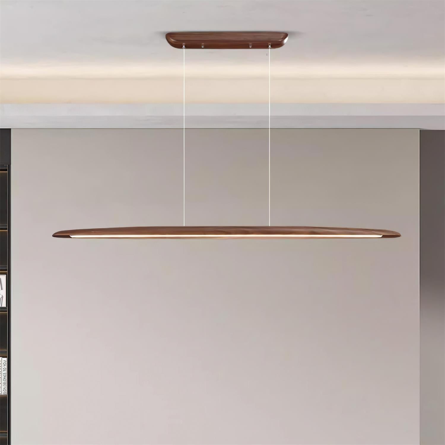 Duvane Lampe Suspendue LED Minimaliste en Bois