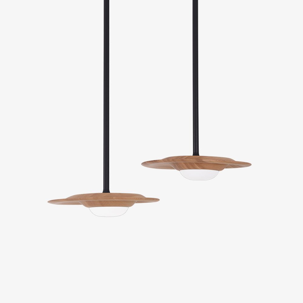 Cesilis Bois Pendentif Lumière