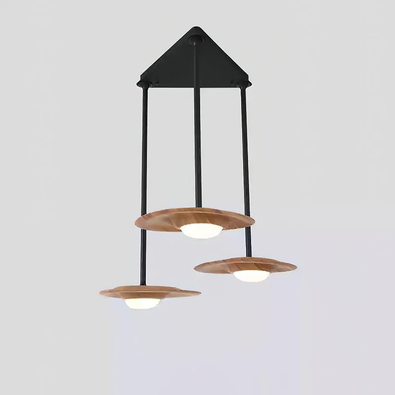Cesilis Bois Pendentif Lumière