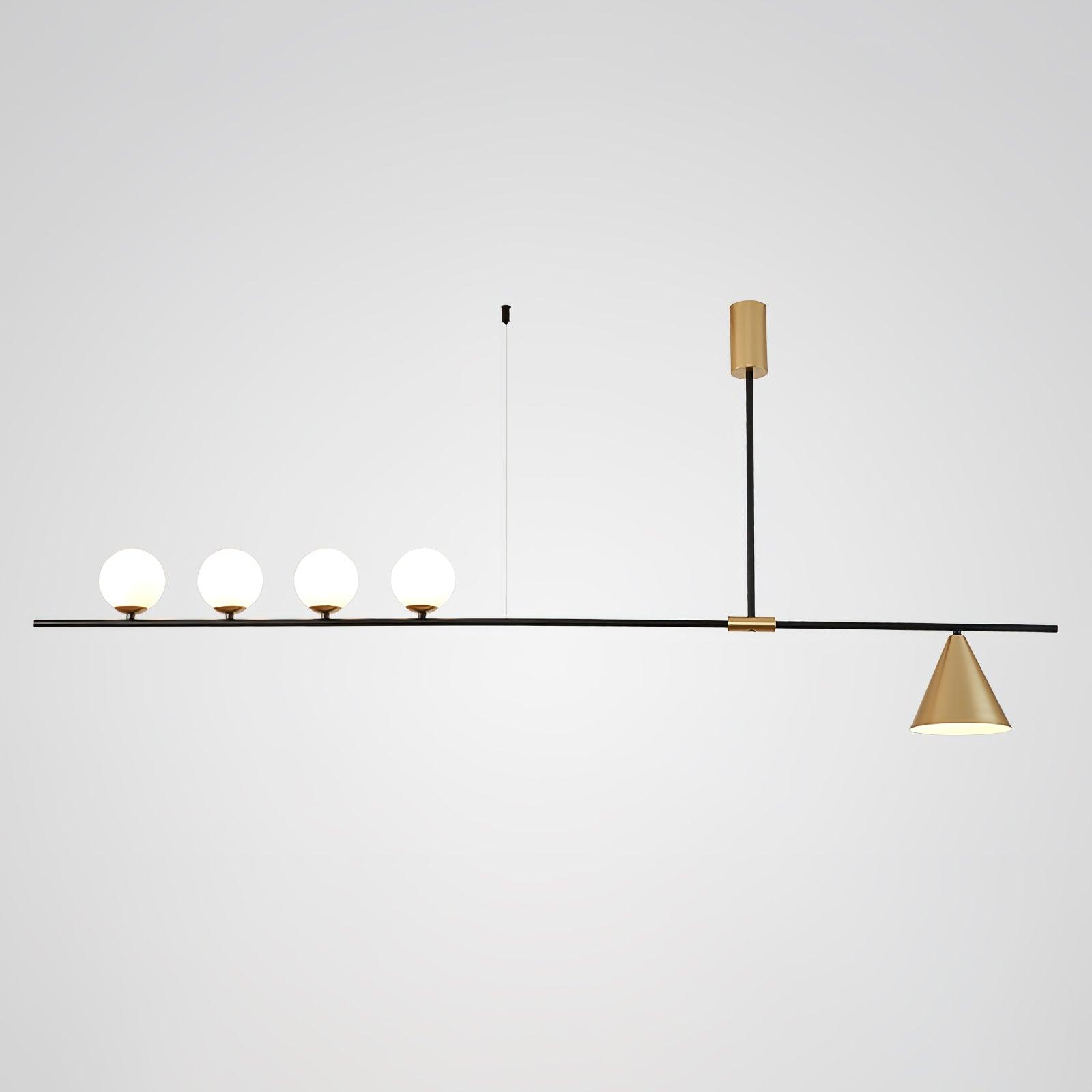 Lumora Suspension Dorée Contemporaine