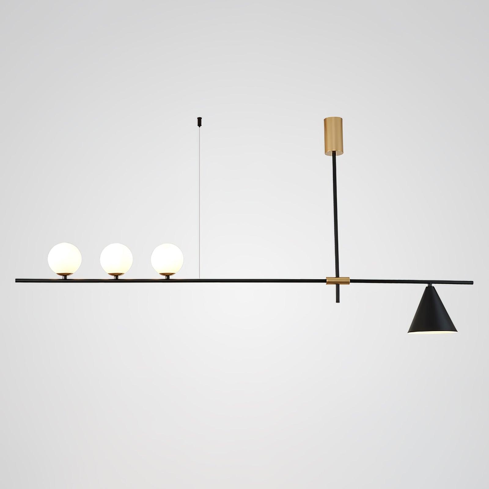 Lumora Suspension Dorée Contemporaine