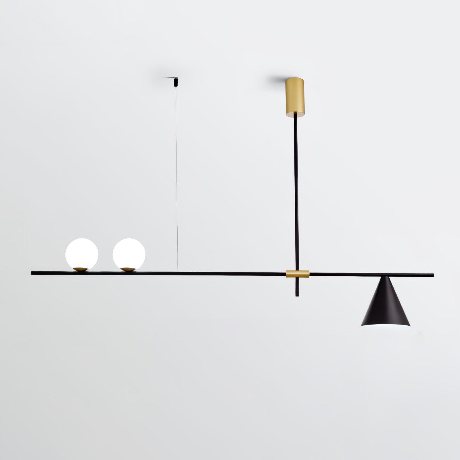 Lumora Suspension Dorée Contemporaine