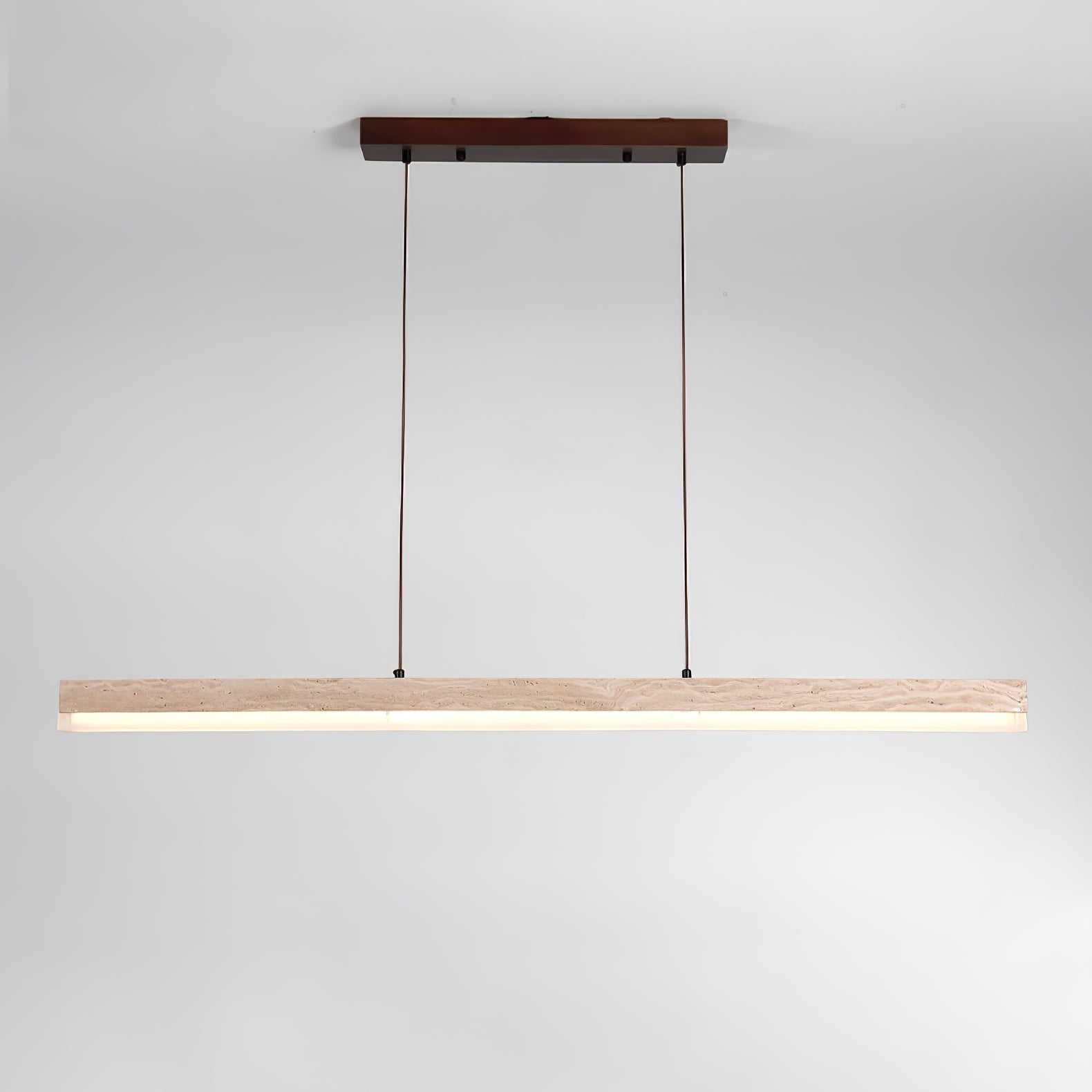 Ivsoryra Lampe Suspendue Rectangulaire en Travertin