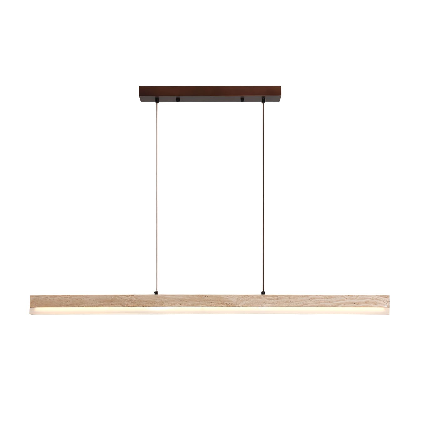 Ivsoryra Lampe Suspendue Rectangulaire en Travertin