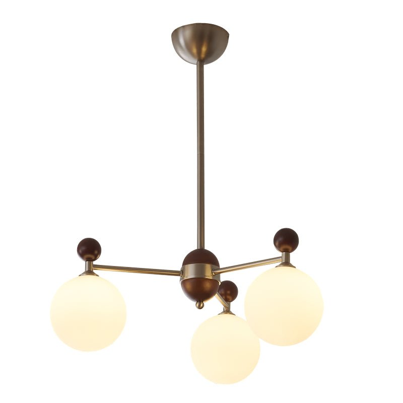 Cimirora Lustre Bois Verre Élégance Traditionnelle