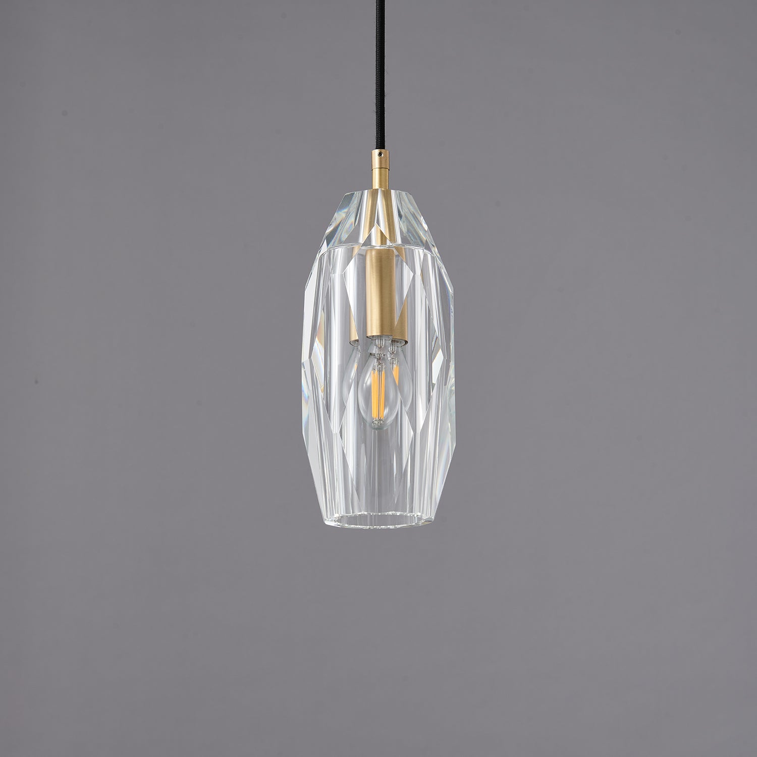 Lustra Suspension Abat-jour Transparent Cristal