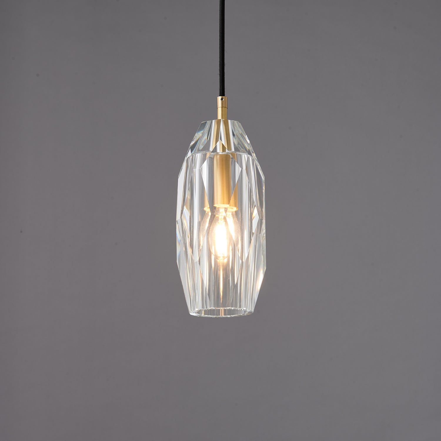 Lustra Suspension Abat-jour Transparent Cristal