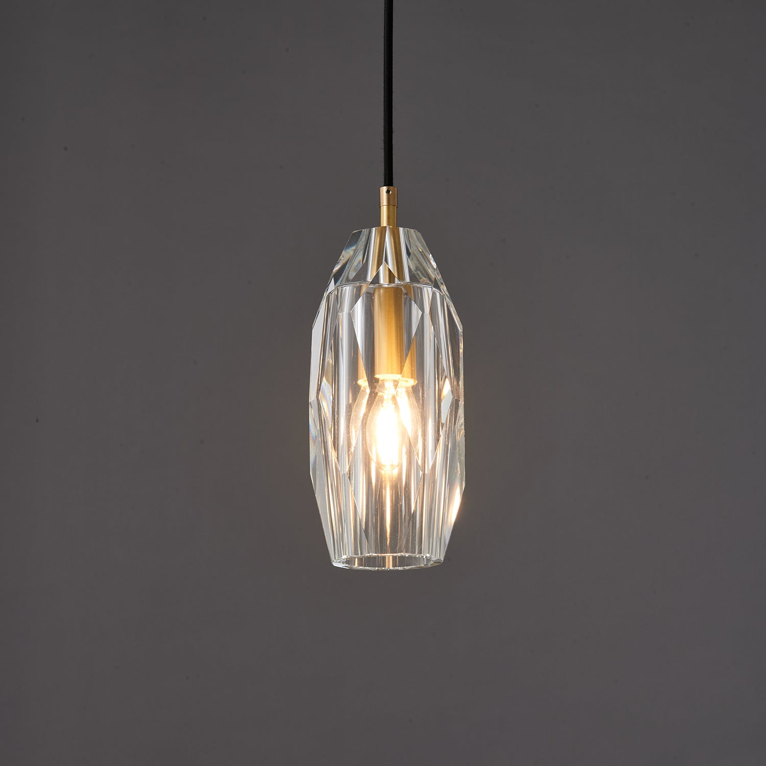 Lustra Suspension Abat-jour Transparent Cristal