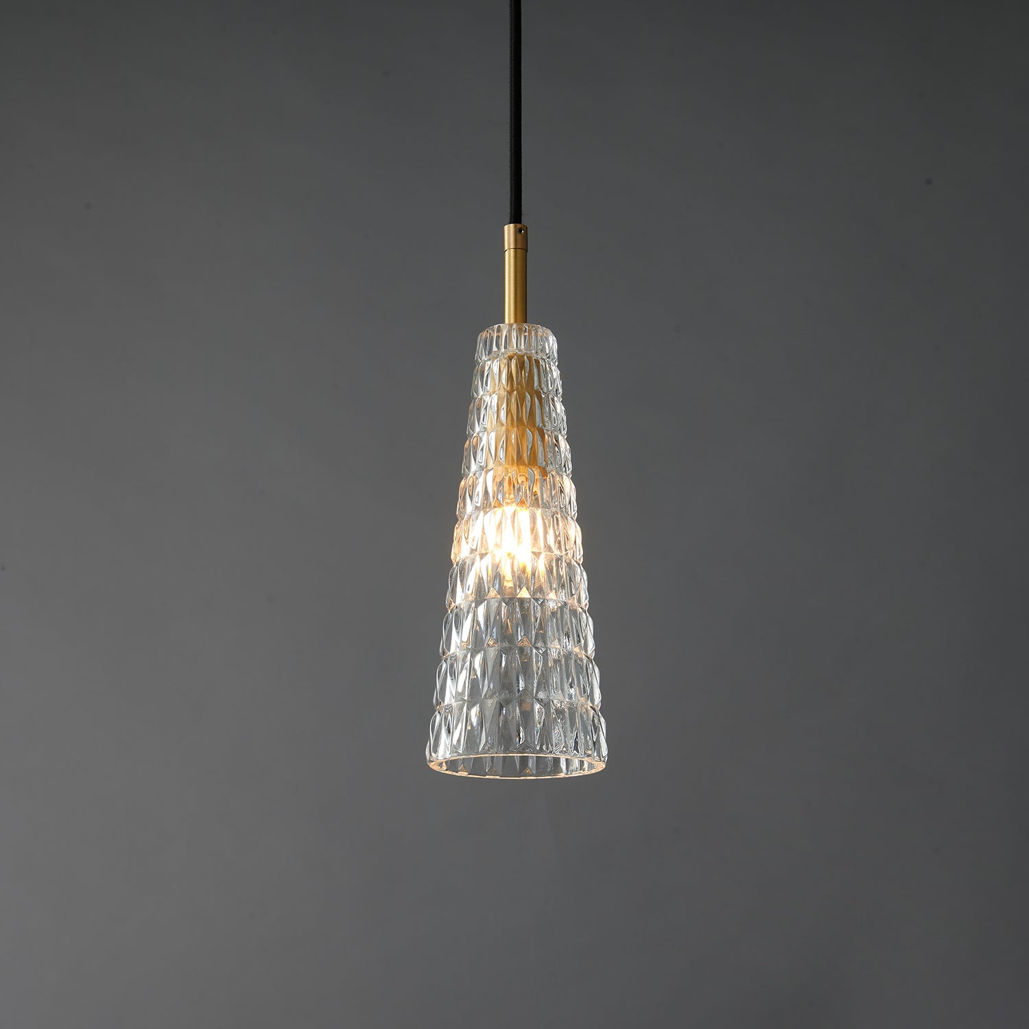 Lustra Suspension Abat-jour Transparent Cristal
