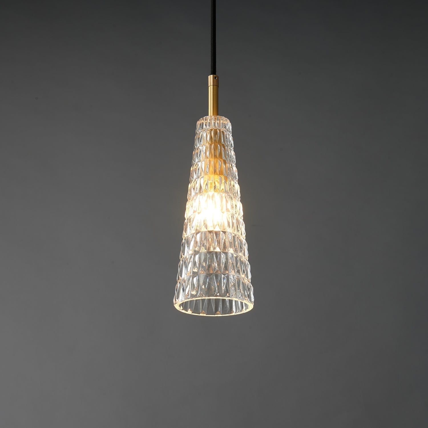 Lustra Suspension Abat-jour Transparent Cristal