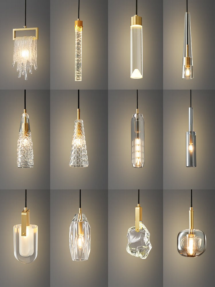 Lustra Suspension Abat-jour Transparent Cristal
