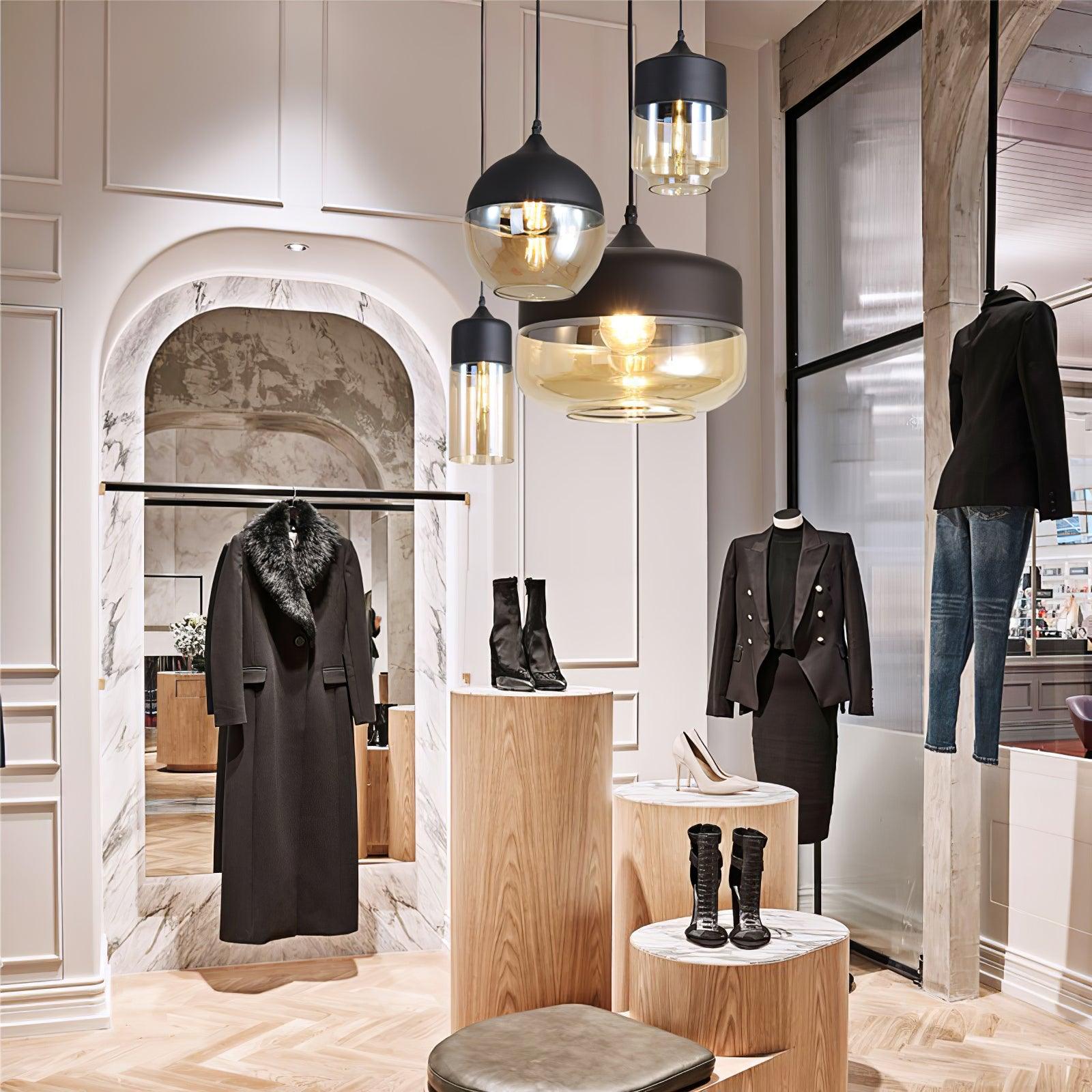 Aura Suspension Industrielle en Verre