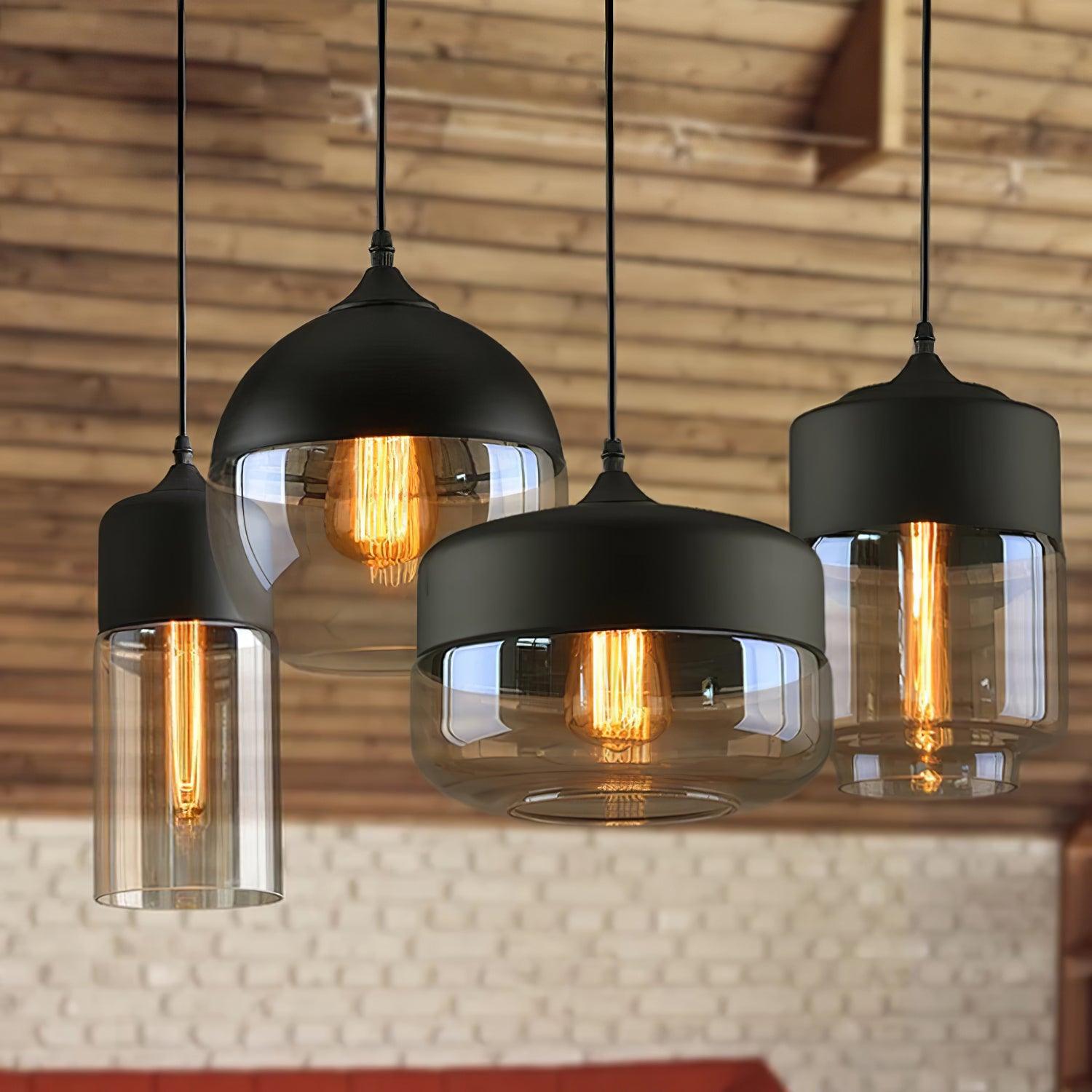 Aura Suspension Industrielle en Verre