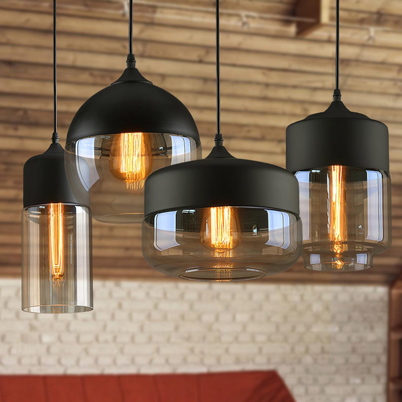 Aura Suspension Industrielle en Verre