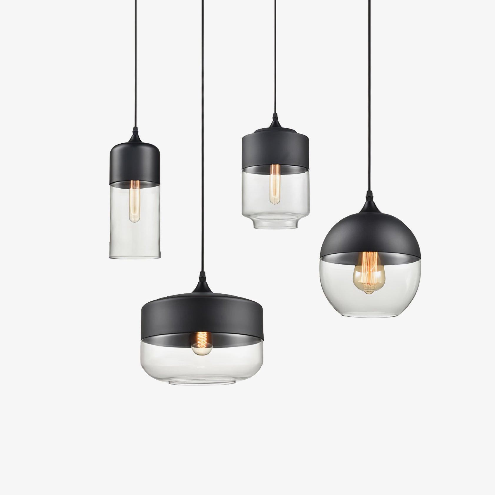 Aura Suspension Industrielle en Verre