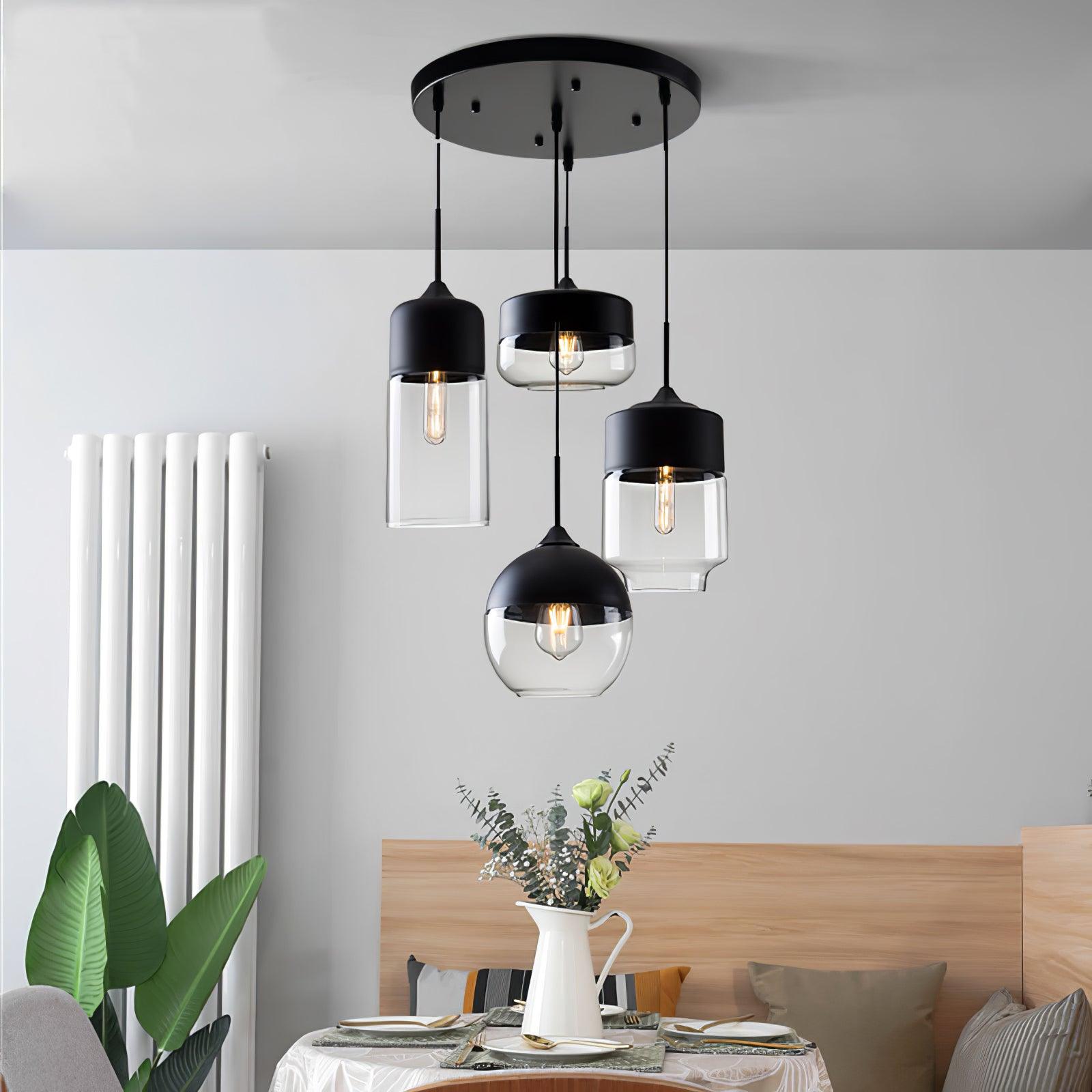 Aura Suspension Industrielle en Verre