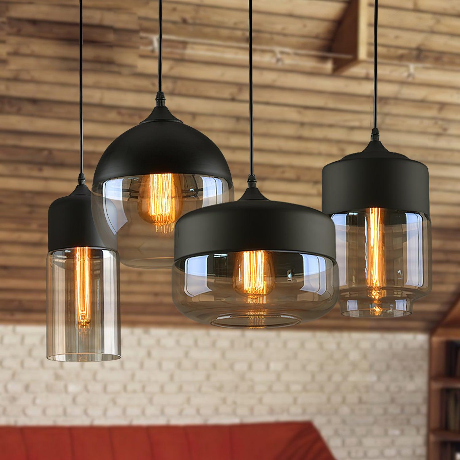 Aura Suspension Industrielle en Verre