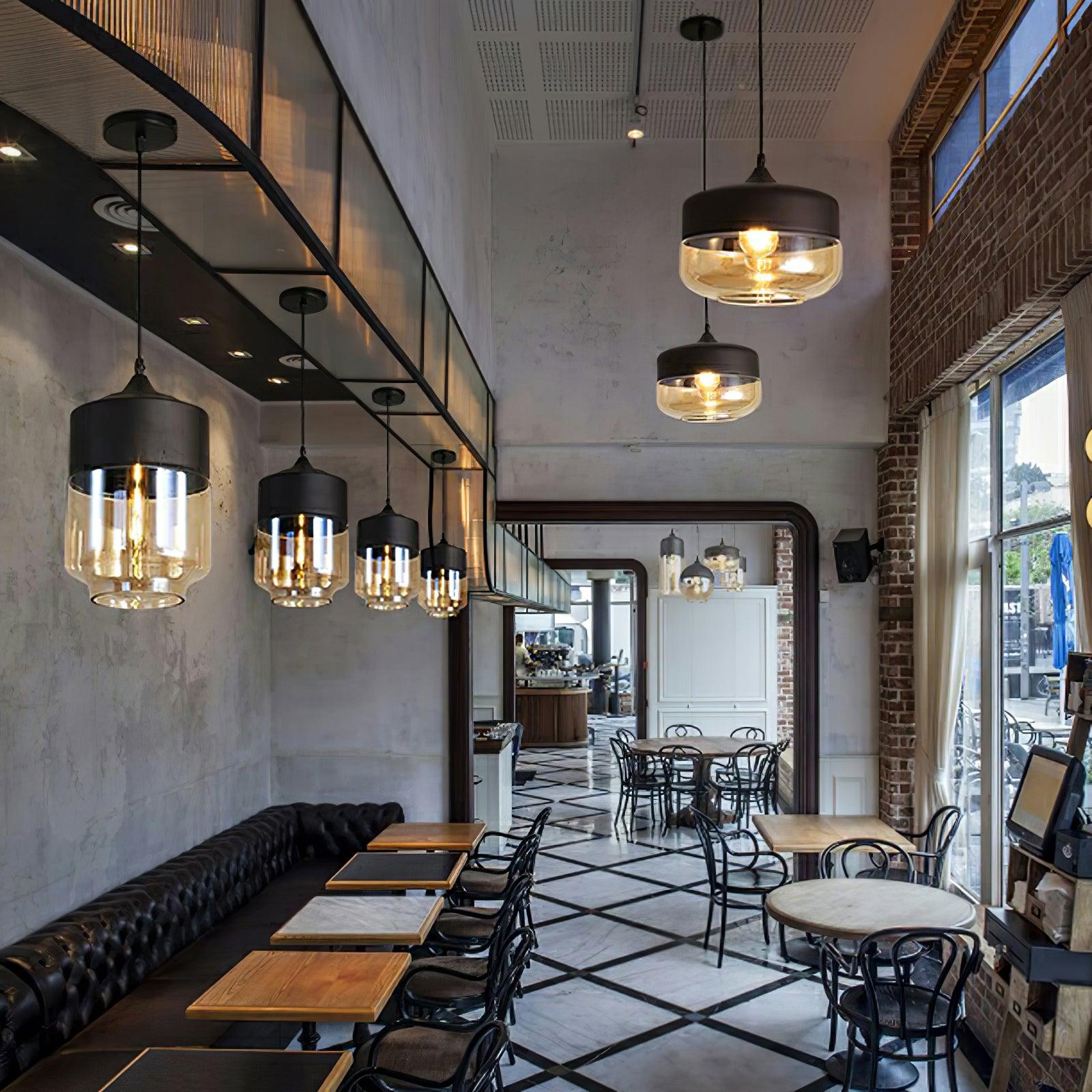 Aura Suspension Industrielle en Verre