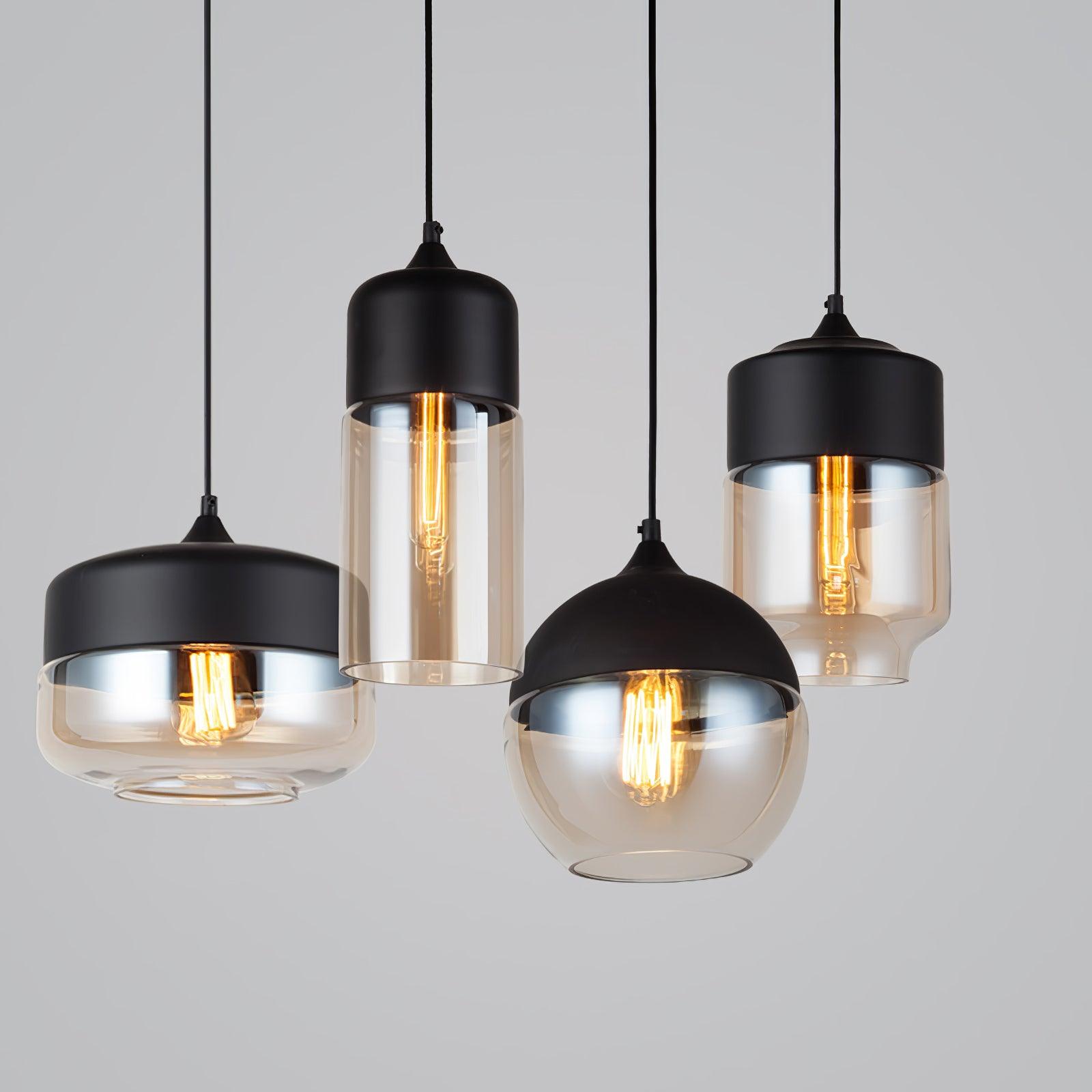 Aura Suspension Industrielle en Verre