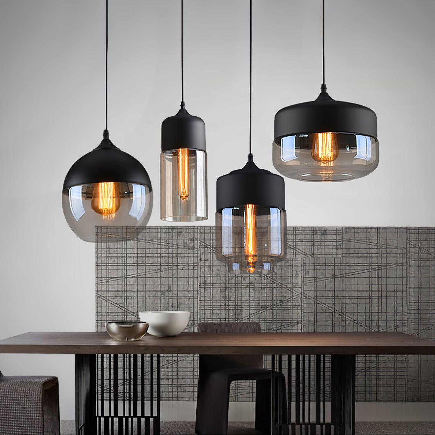 Aura Suspension Industrielle en Verre