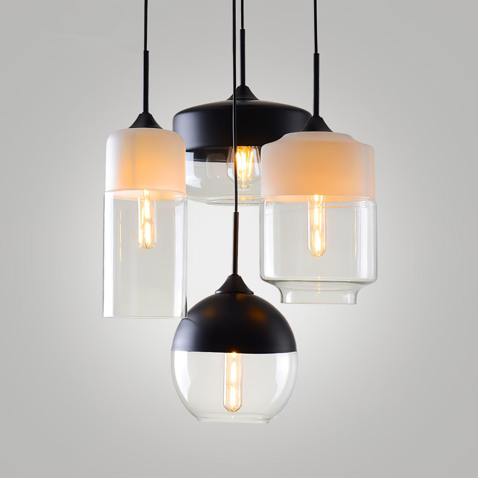 Aura Suspension Industrielle en Verre