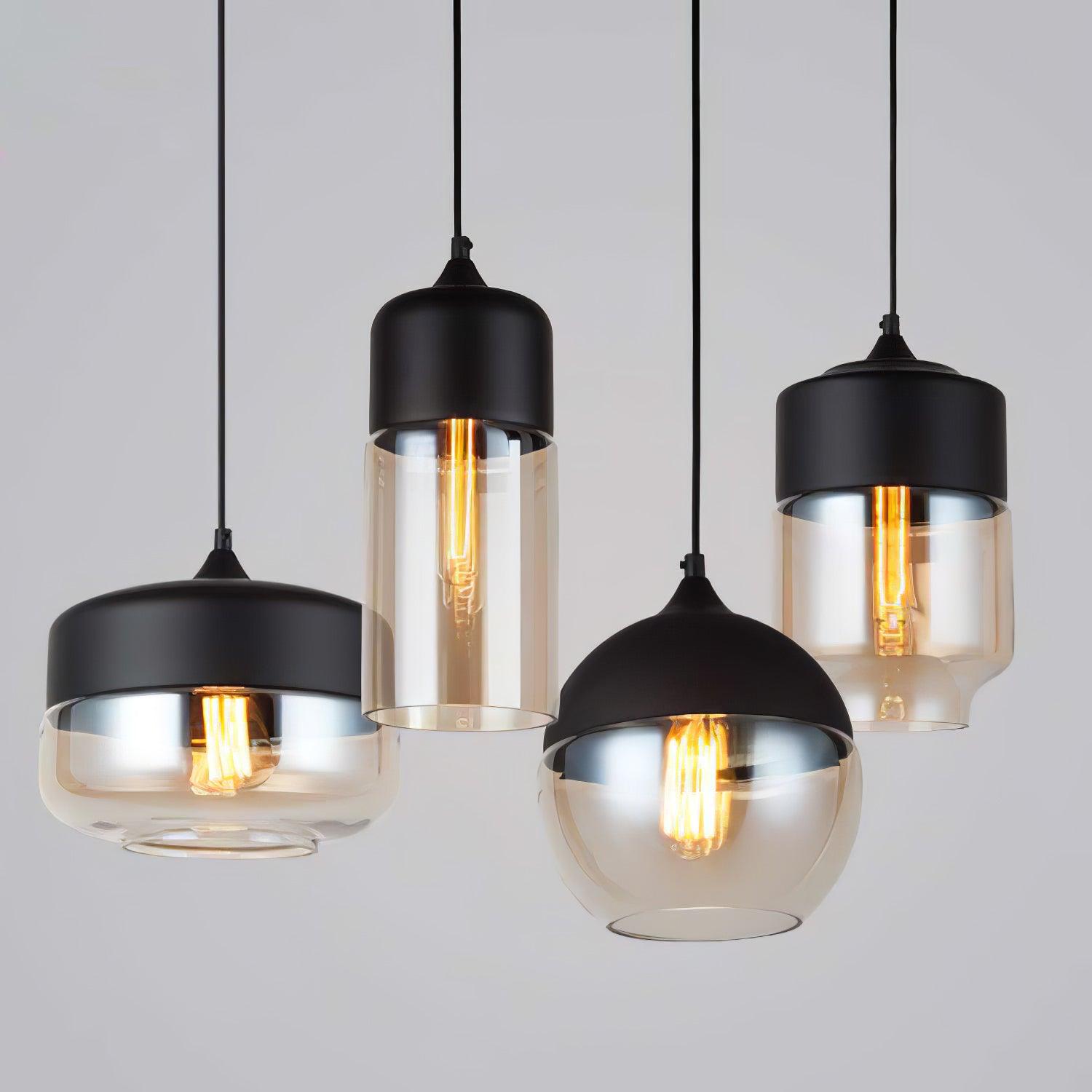 Aura Suspension Industrielle en Verre