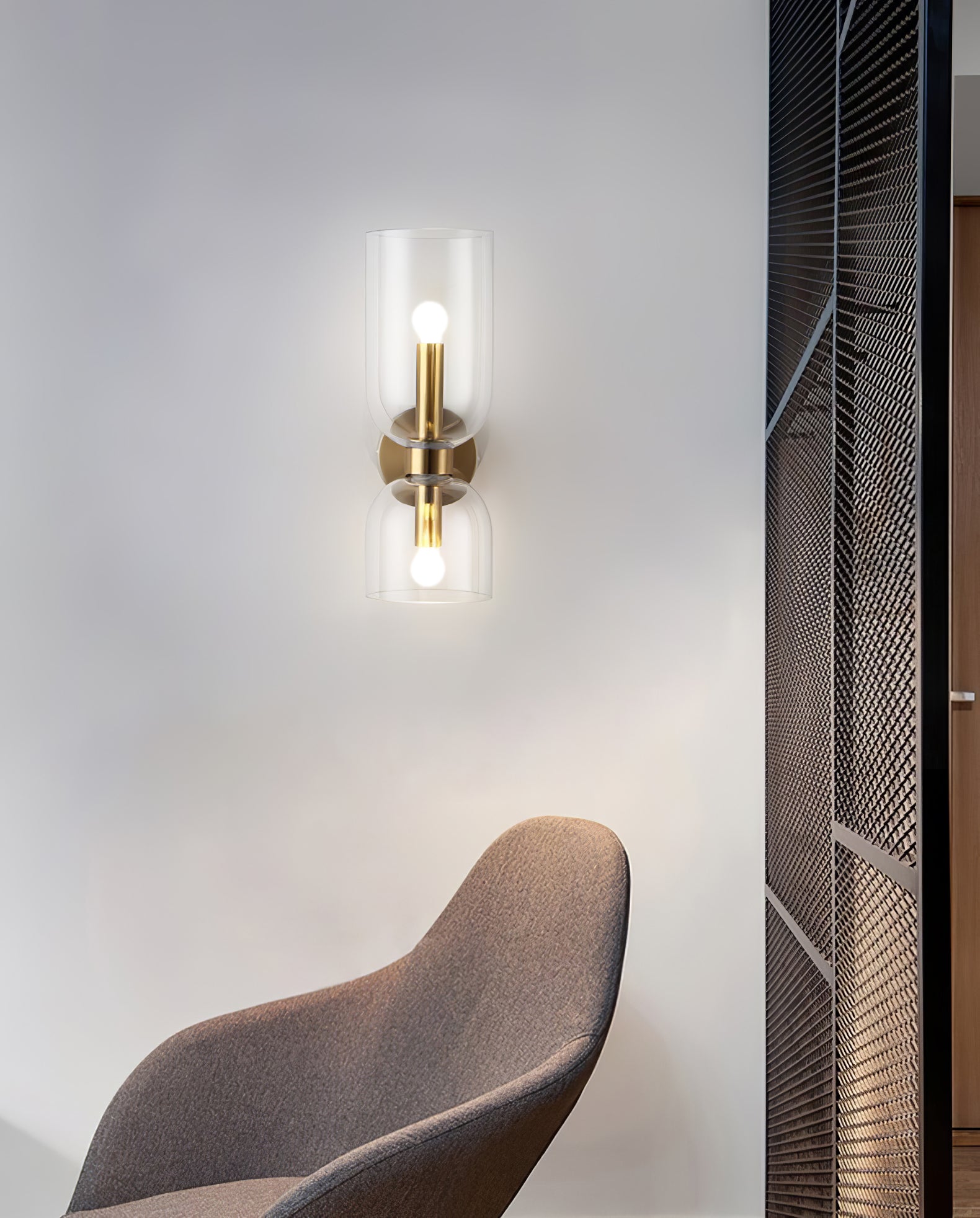 Lylaearis Nordic Art Plug-In Glass Wall Lamp