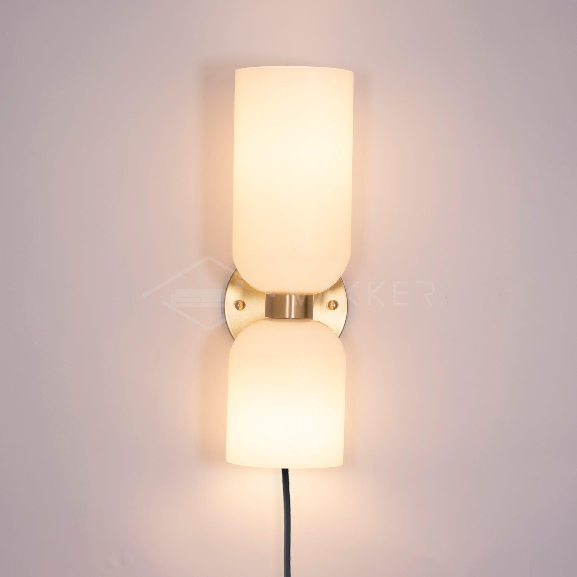 Lylaearis Nordic Art Plug-In Glass Wall Lamp