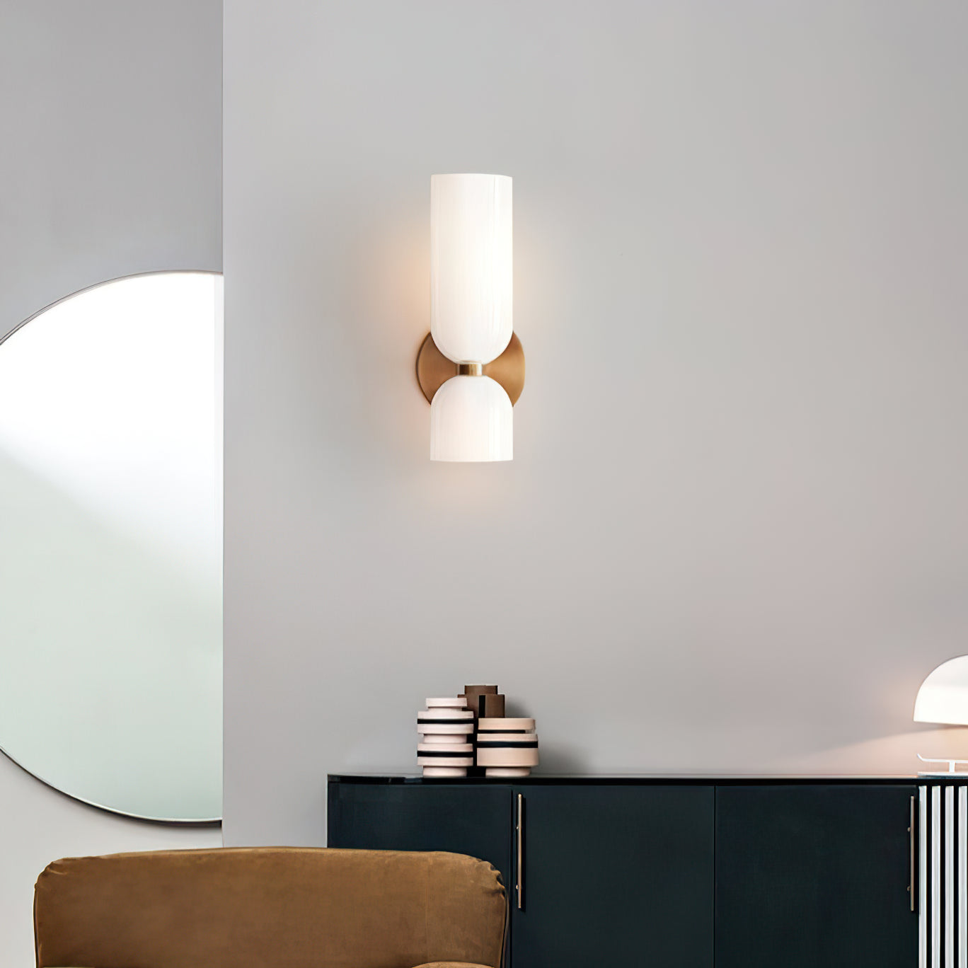 Chime Applique Murale Laiton Verre Moderne