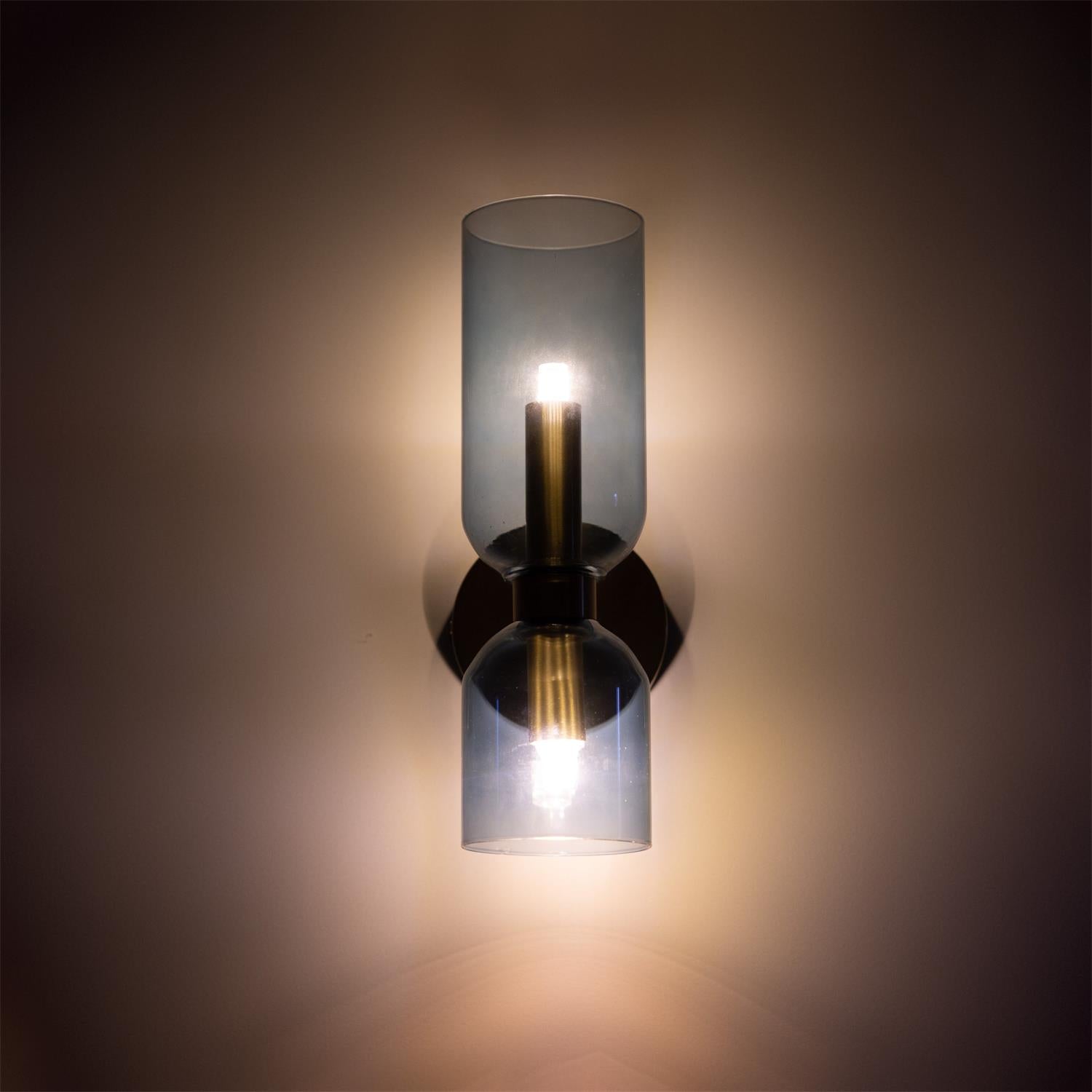 Chime Applique Murale Laiton Verre Moderne