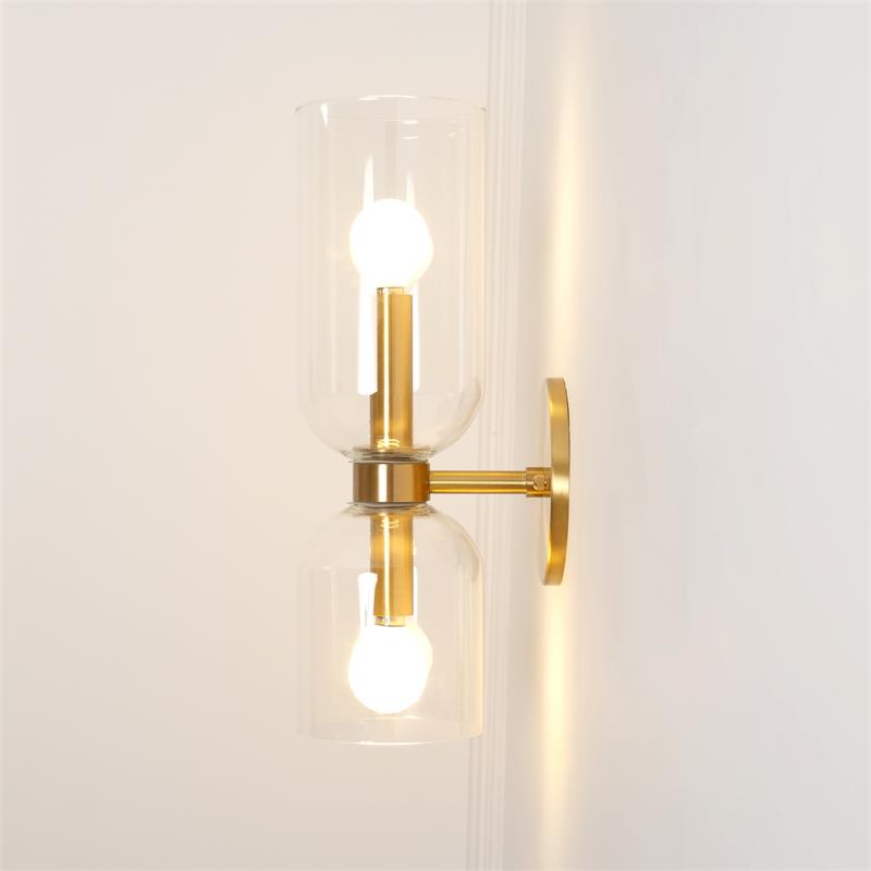 Chime Applique Murale Laiton Verre Moderne