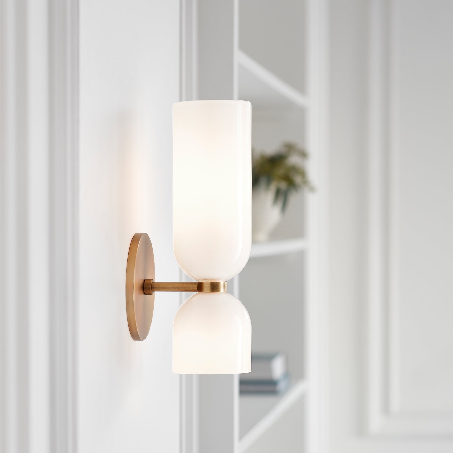 Chime Applique Murale Laiton Verre Moderne