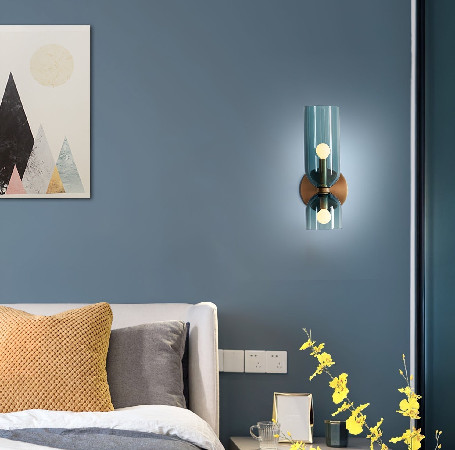 Chime Applique Murale Laiton Verre Moderne