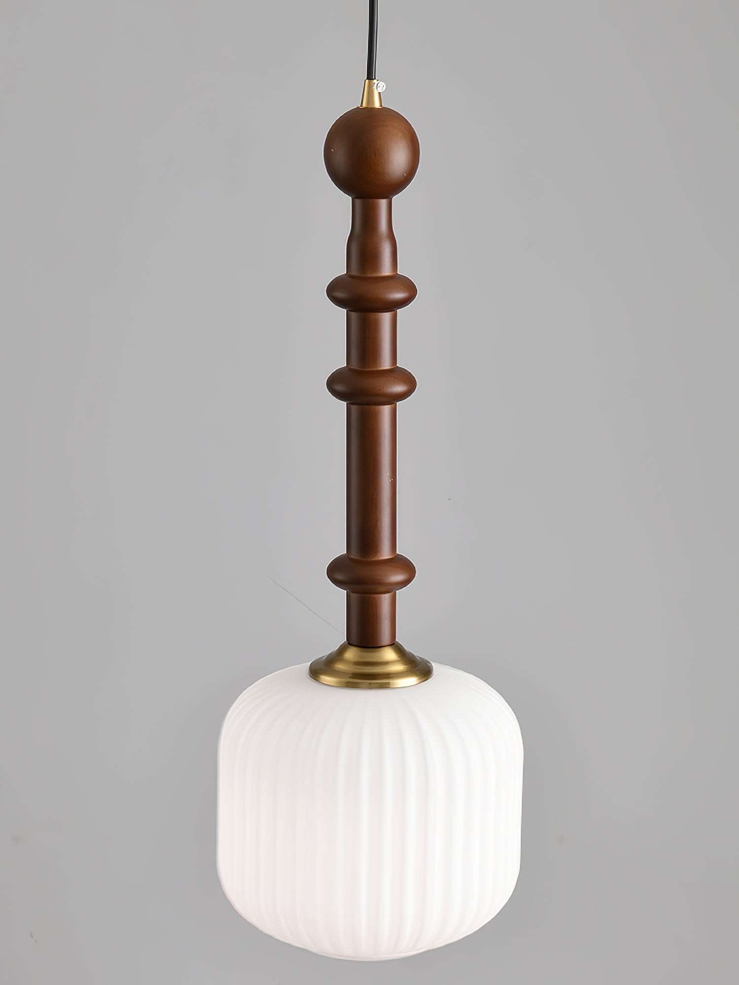 Iliror Traditionnel Art Bois Verre Pendentif Lumière