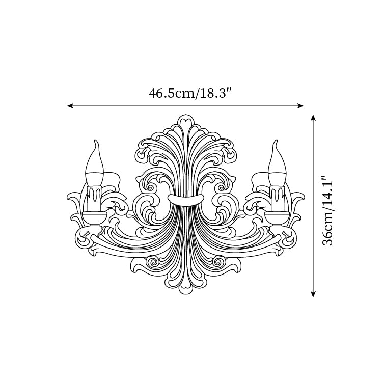 Virelli Applique Murale Sculpturale Bras en Plâtre en Forme de Bougie Éclairage Ascendant Élégant