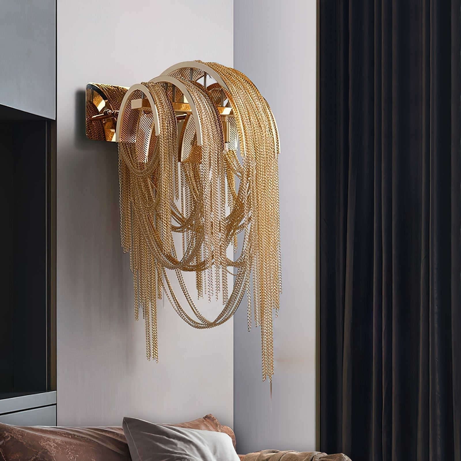 Chains Applique Murale Postmoderne de Luxe avec Franges