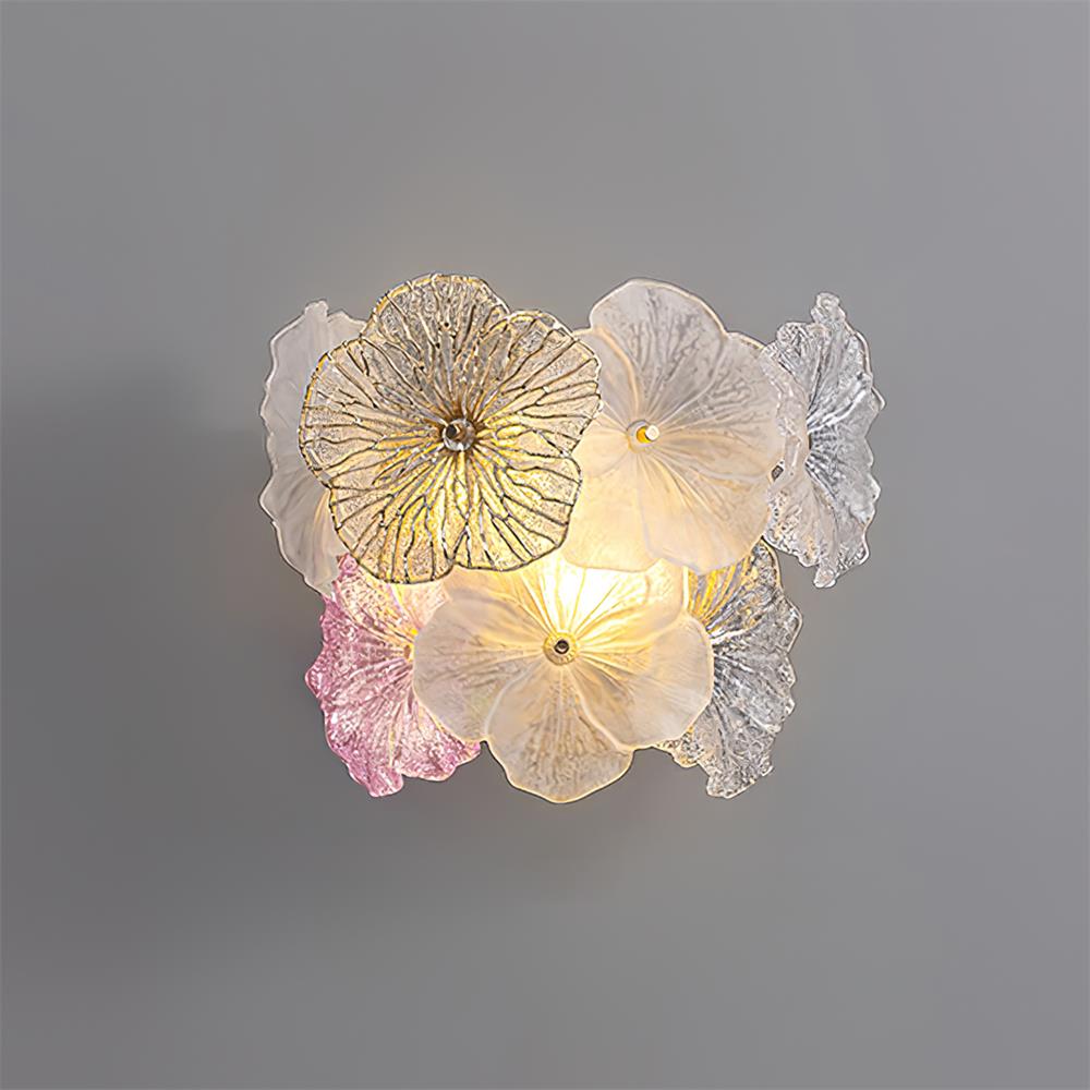 Elaria Applique Murale Accent Pétale en Verre