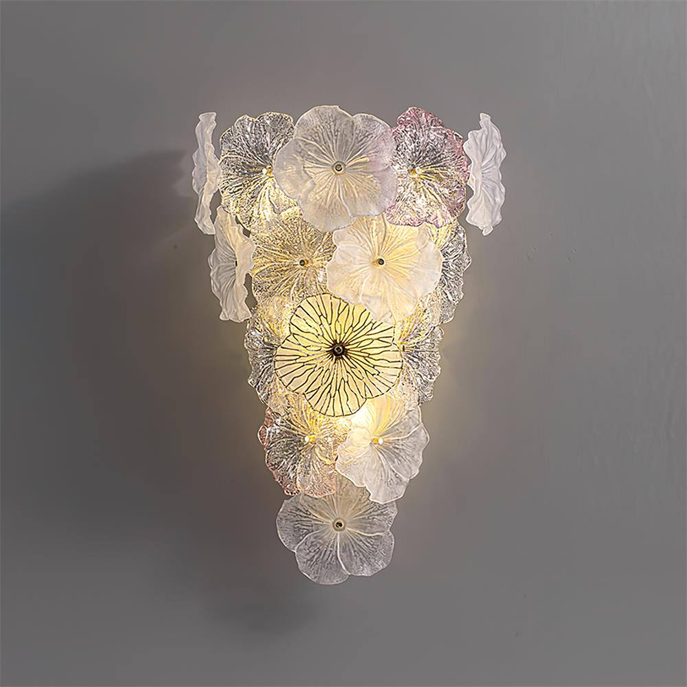 Elaria Applique Murale Accent Pétale en Verre