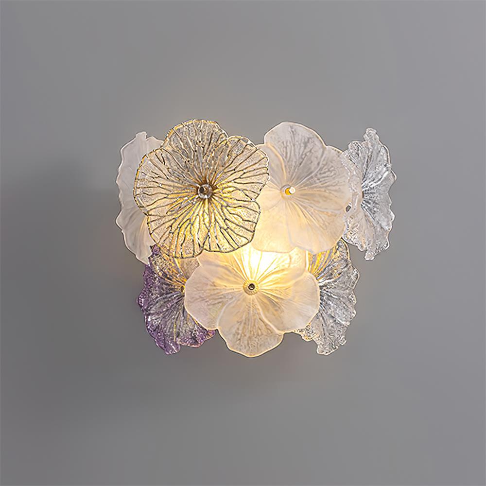 Elaria Applique Murale Accent Pétale en Verre
