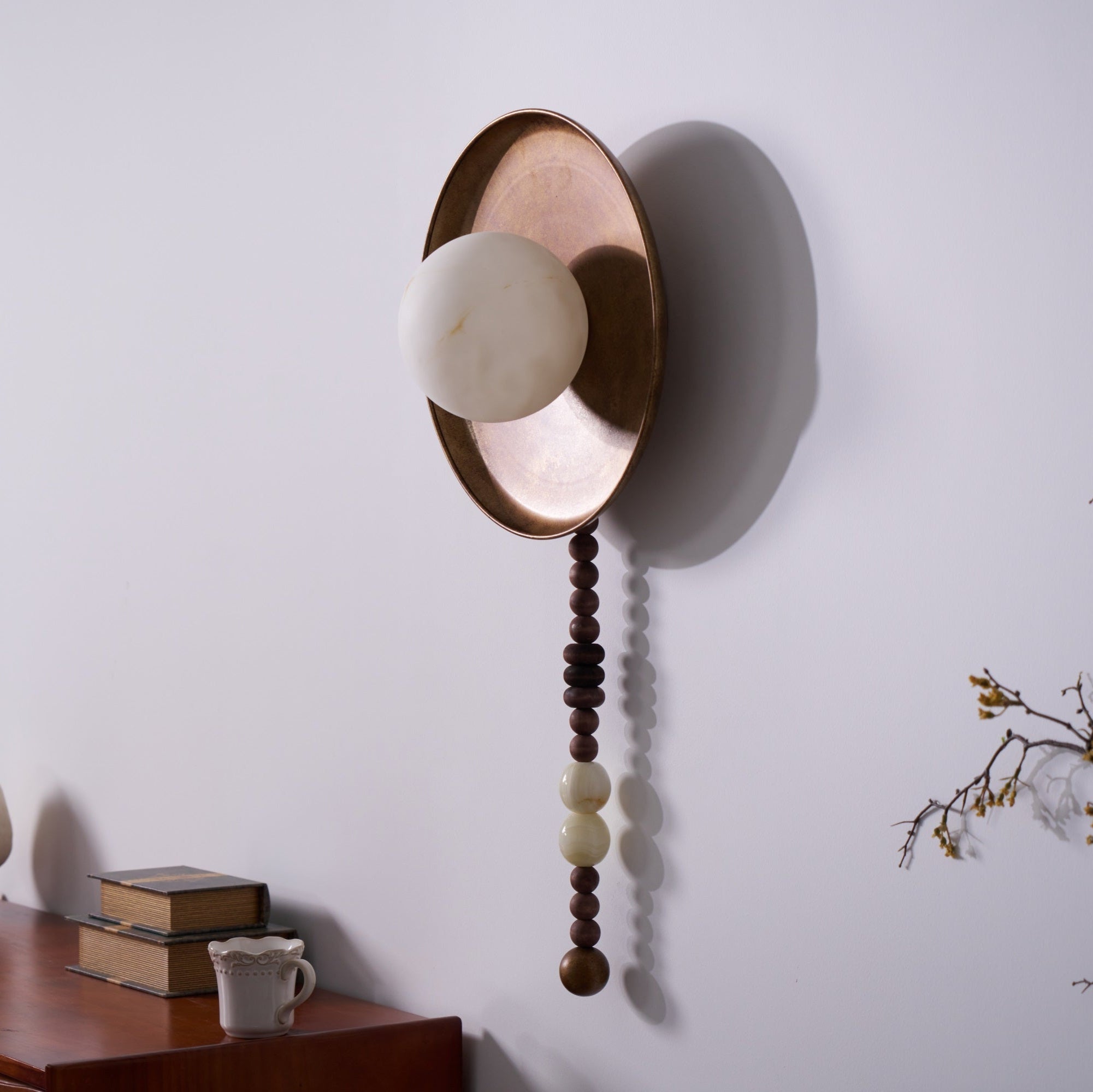 Olive Applique Murale Premium Nordique Art Marbre