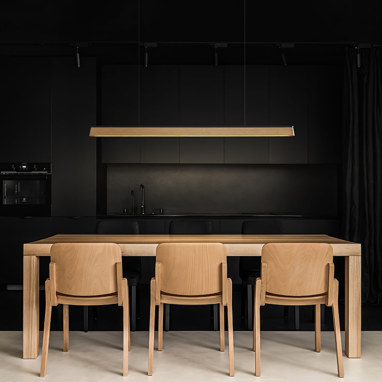 Caleo Industrial Wood Pendant Lamp