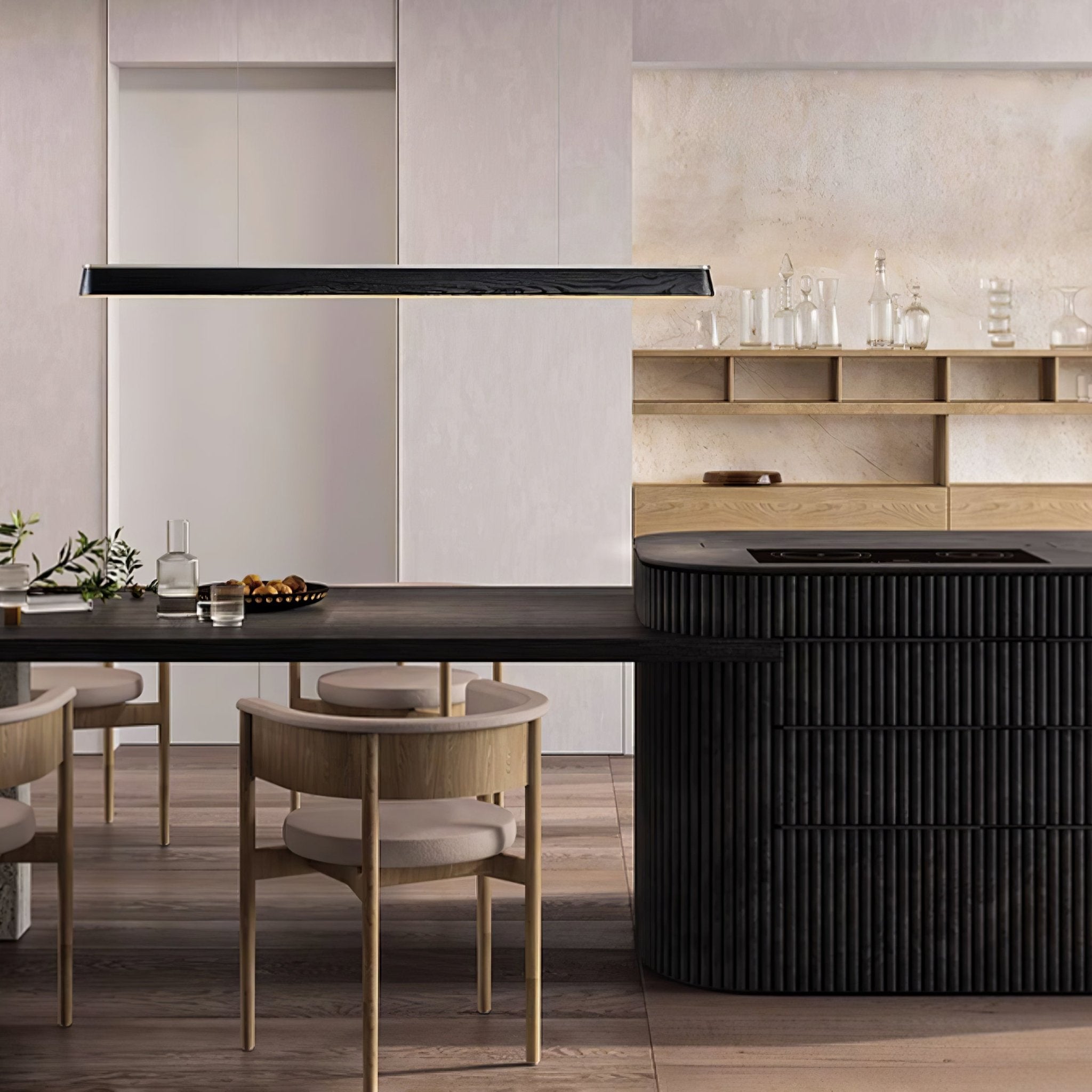Caleo Industrial Wood Pendant Lamp