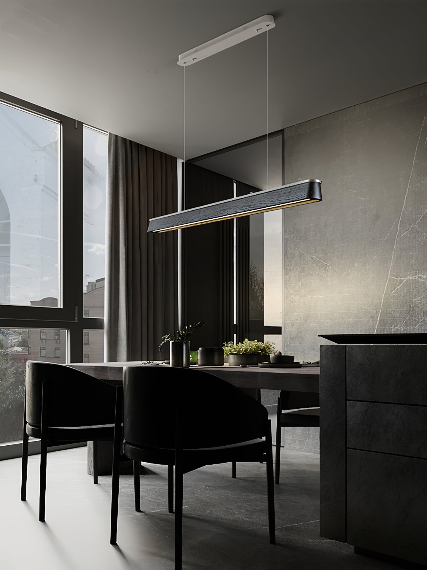 Caleo Industrial Wood Pendant Lamp