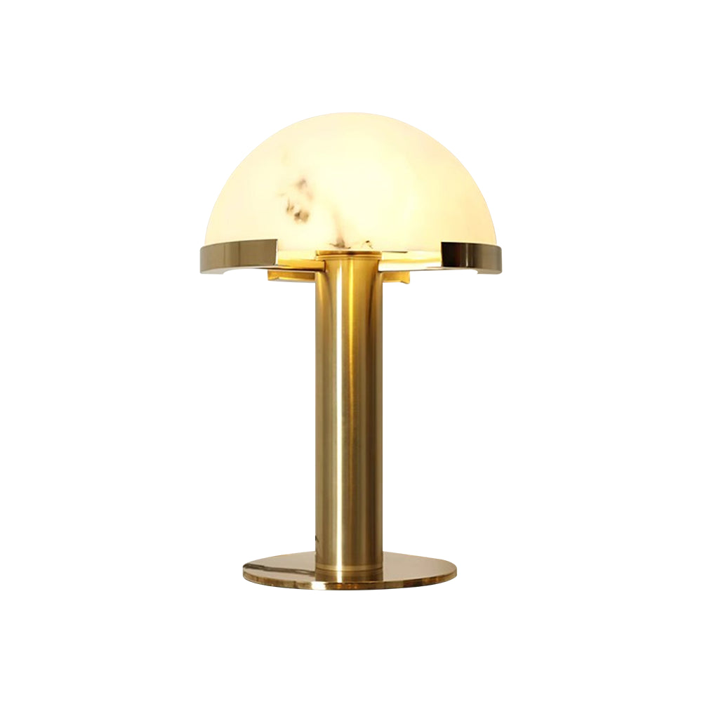 Ibera Lampe de Table en Albâtre et Métal