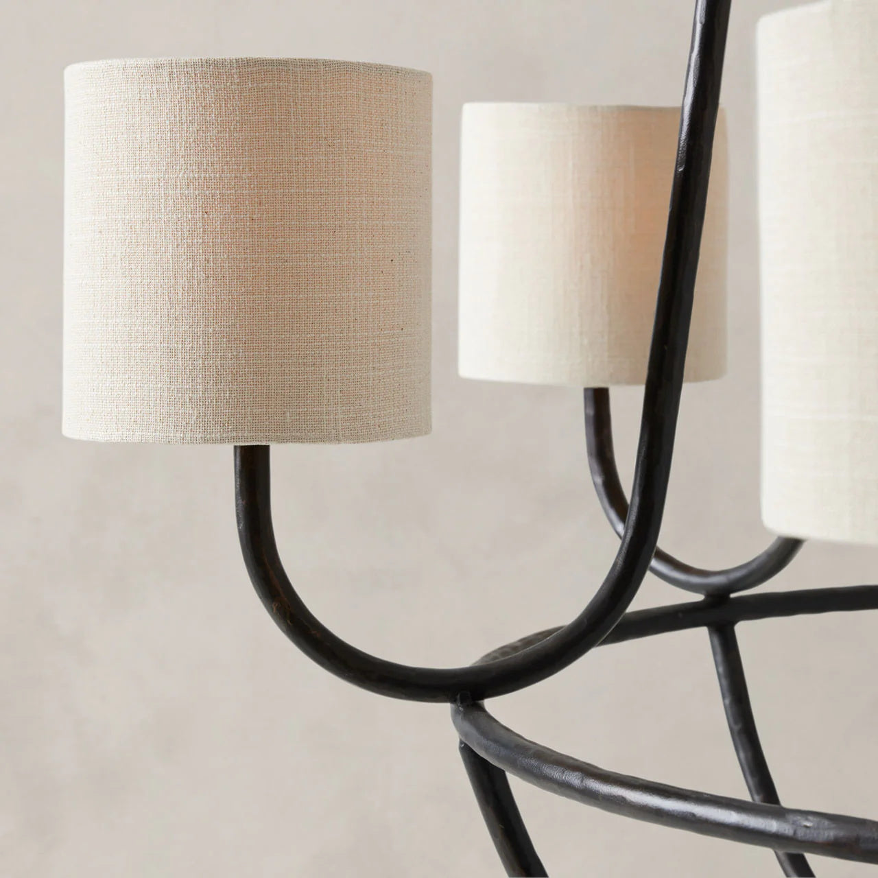 Lithe Lustre Laiton Métal Tissu Vintage