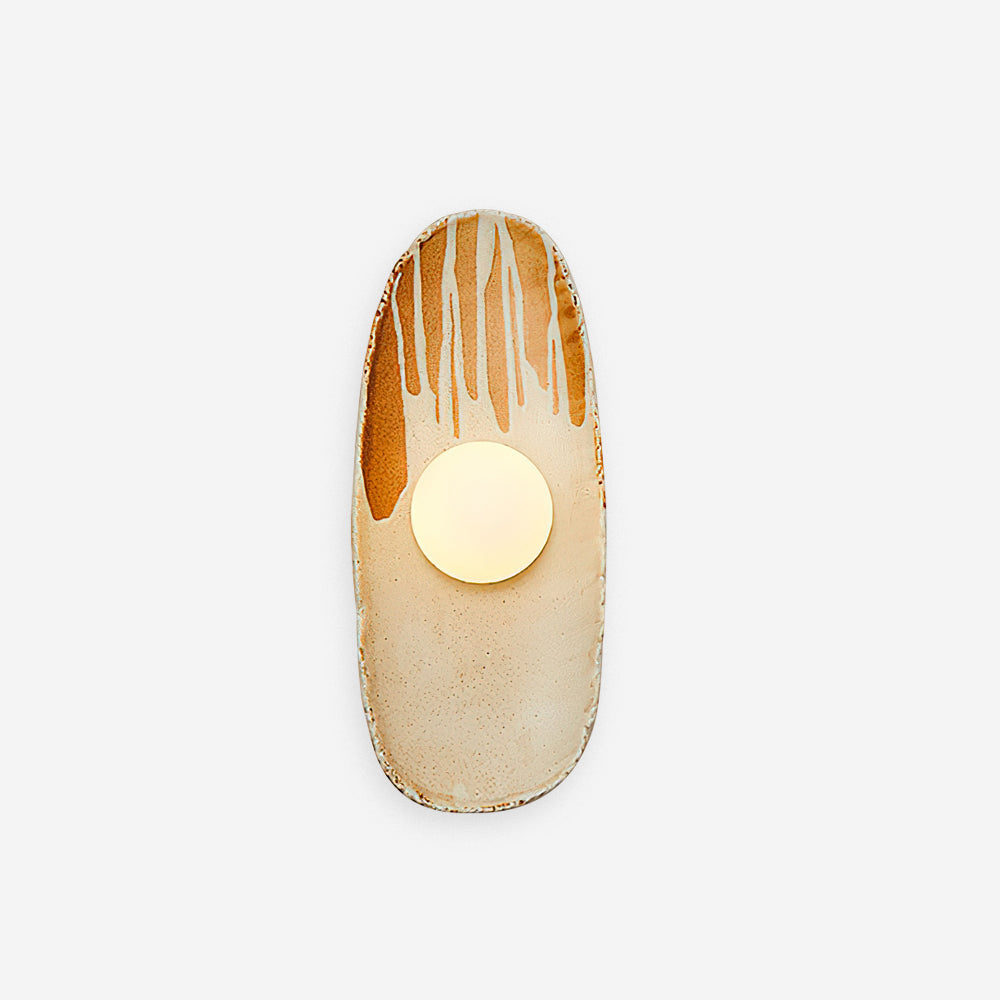 Halien Applique murale Corps en céramique Diffuseur en verre Lumière d'accent artistique