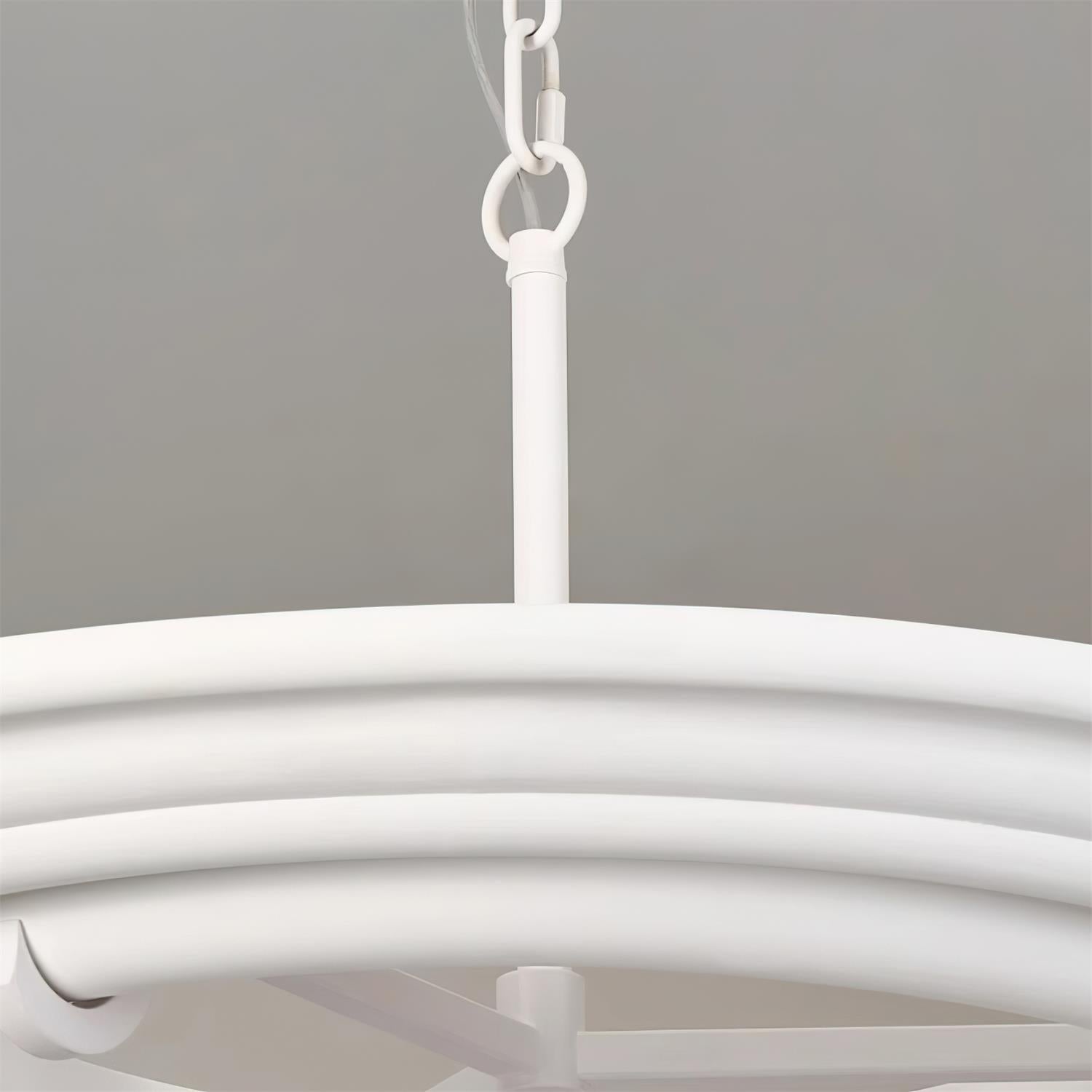 Ellie Lustre Plâtre Circulaire Artistique