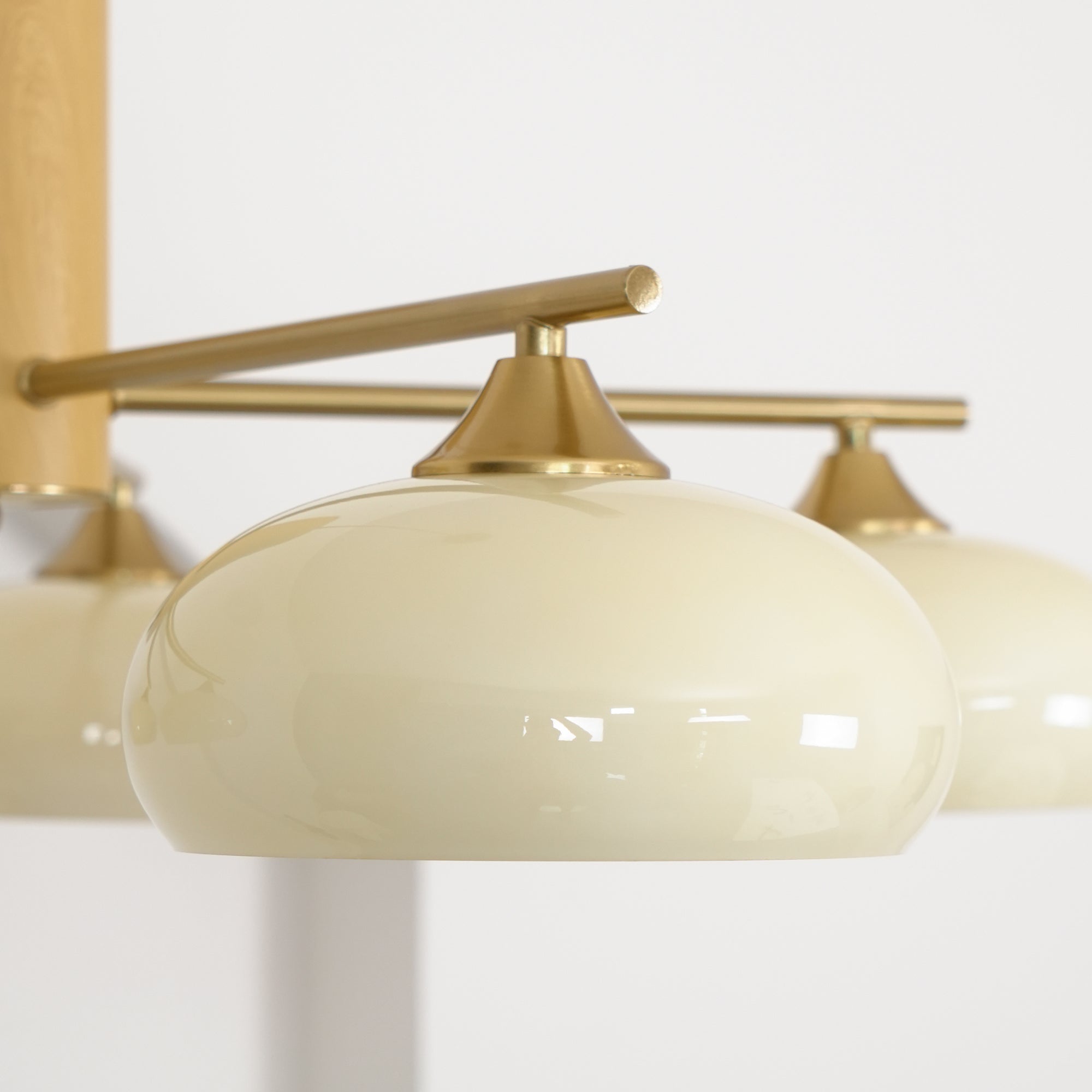 Nova Lustre Métal Verre Kaki Naturel Salon