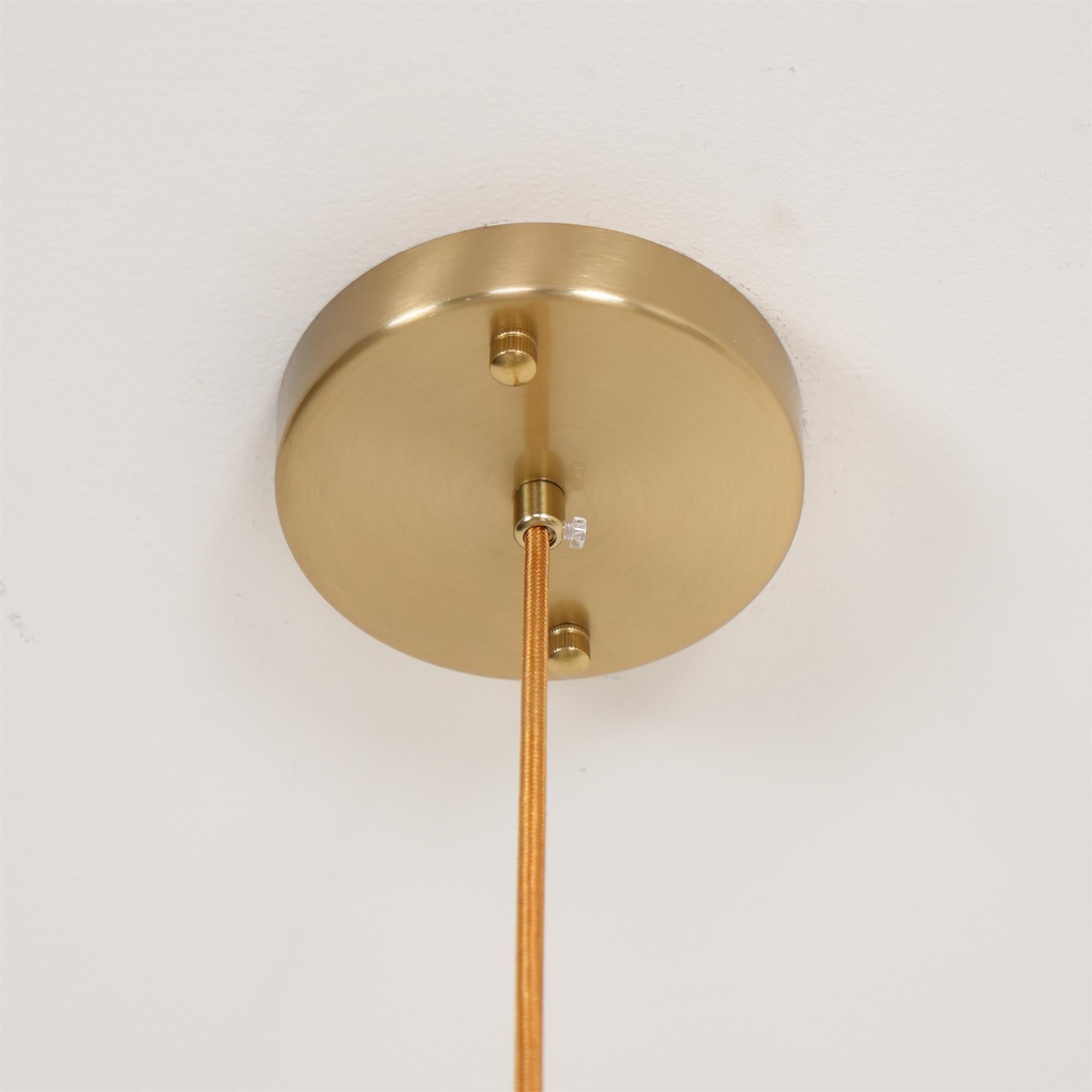 Nova Lustre Métal Verre Kaki Naturel Salon