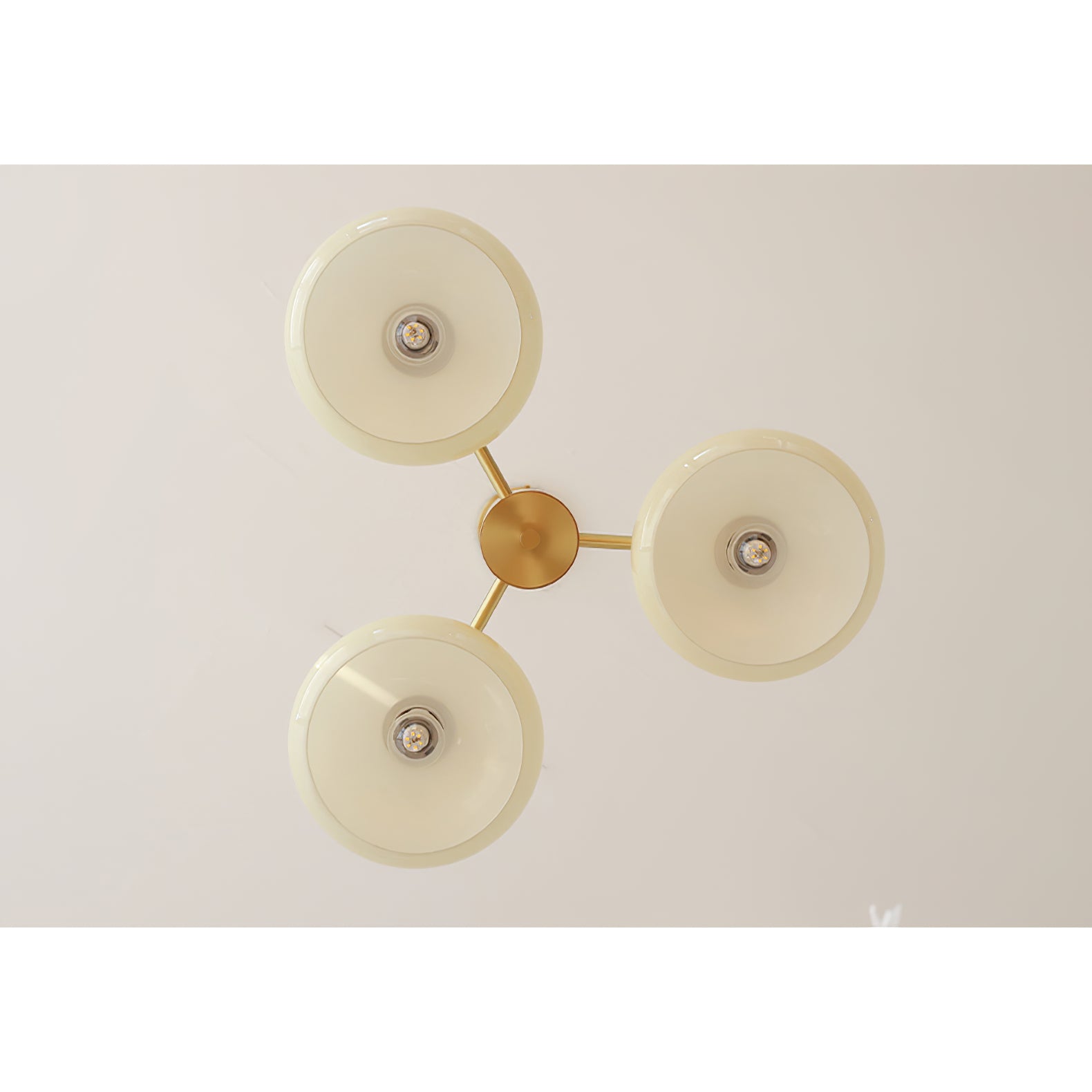 Nova Lustre Métal Verre Kaki Naturel Salon